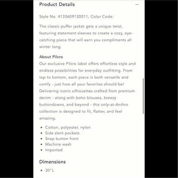 Anthropologie Pilcro Coat Size Medium NWT - Picture 8 of 11